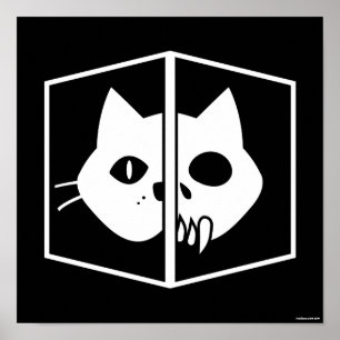 Affiche Schrödinger Cat Graphic