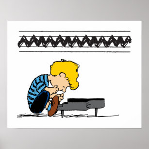 Affiche Schroeder Charlie Musique Brown