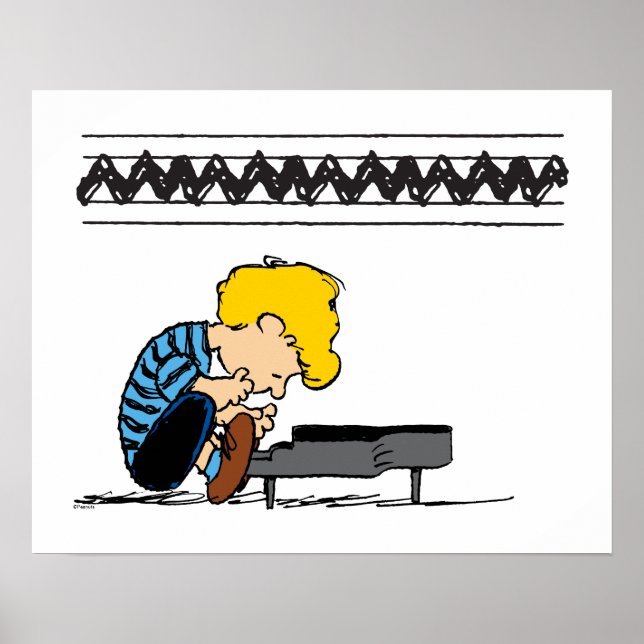 Affiche Schroeder Charlie Musique Brown (Devant)