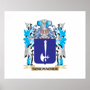 Affiche Schumacher Coat of Arms - Family Crest