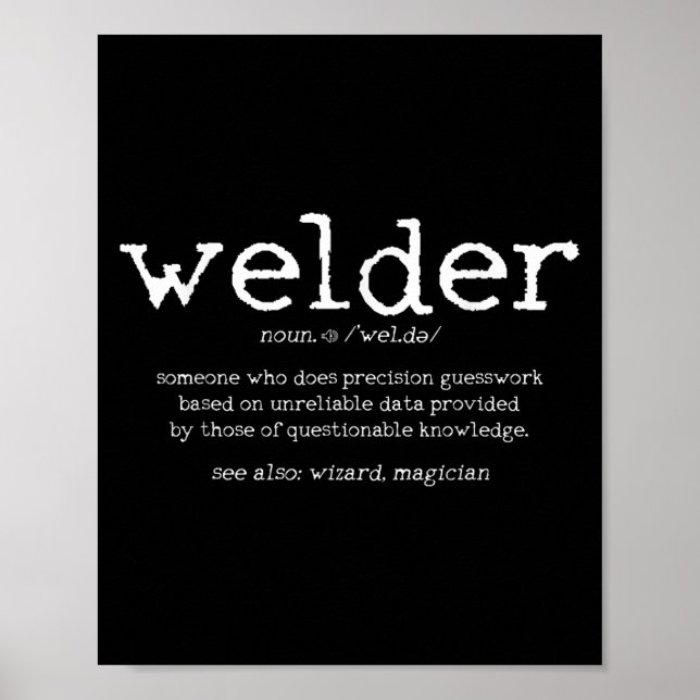 Affiche Schweier Geschenke Mens Funny Welder Citation Tank (Devant)