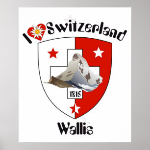 Affiche Schweiz, Suisse, Svizzera, Svizra, Switzerland
