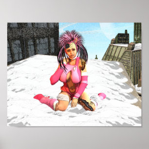 Affiche Sci Fi Femme Cyborg