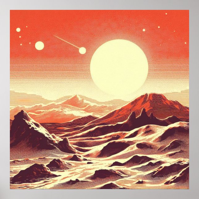 Affiche Sciage de paysage SF Mars 2 (Devant)