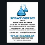 Affiche Science Beakers, Science Cours Publicité<br><div class="desc">Science Beakers,  Cours De Science Poster Publicitaire Par Le Magasin Carte de visite.</div>