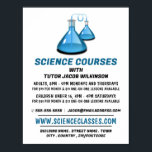 Affiche Science Beakers, Science Cours Publicité<br><div class="desc">Science Beakers,  Cours De Science Poster Publicitaire Par Le Magasin Carte de visite.</div>