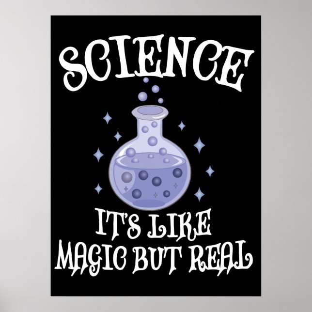 Affiche Science - C'est comme de la magie mais vrai (Devant)