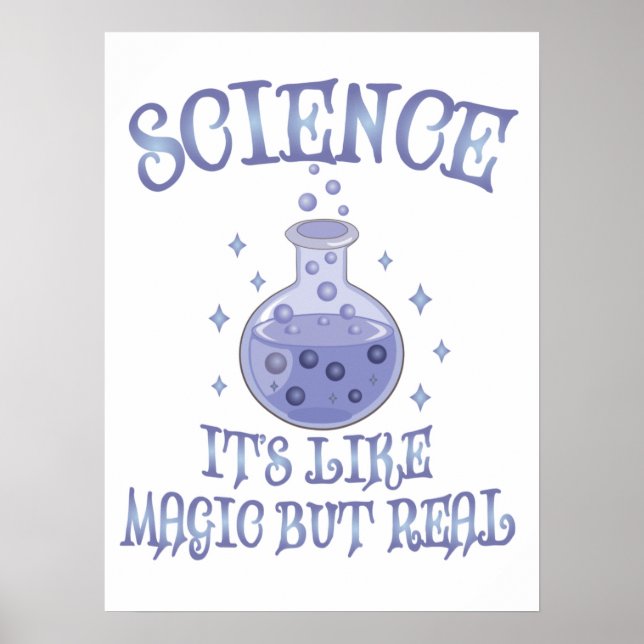 Affiche Science - C'est comme de la magie mais vrai (Devant)