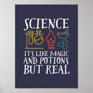 Affiche Science comme la magie et la potion Geek scientifi