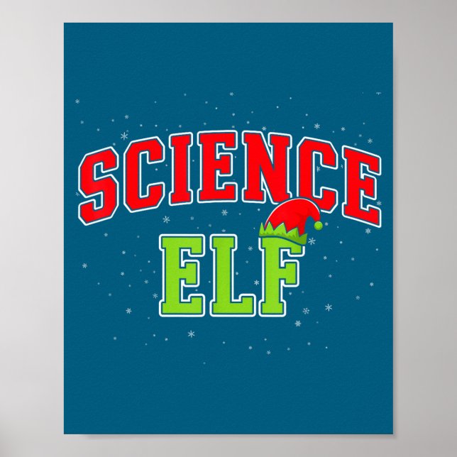 Affiche Science Elf Christmas Family Matching Group Xmas S (Devant)