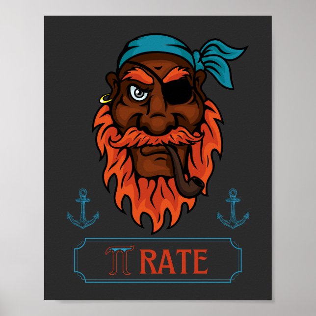 Affiche Science Humour Pi Taux Funny Pi Day (Devant)