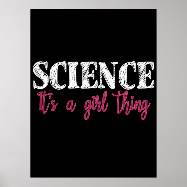 Affiche Science - It's a Girl Thing (Devant)