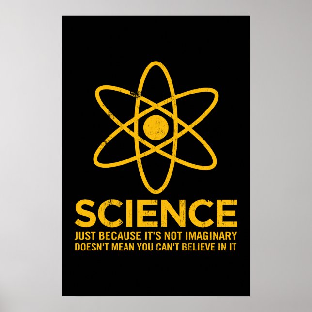 Affiche Science - Juste parce que ce n'est pas imaginaire. (Devant)
