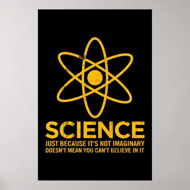 Affiche Science - Juste parce que ce n'est pas imaginaire. (Devant)