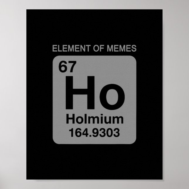 Affiche Science Periodic Table 67 Meme Element Of Memes 6  (Devant)