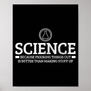 Affiche Science Physique Chimie Nerd Citation Drôle Scient