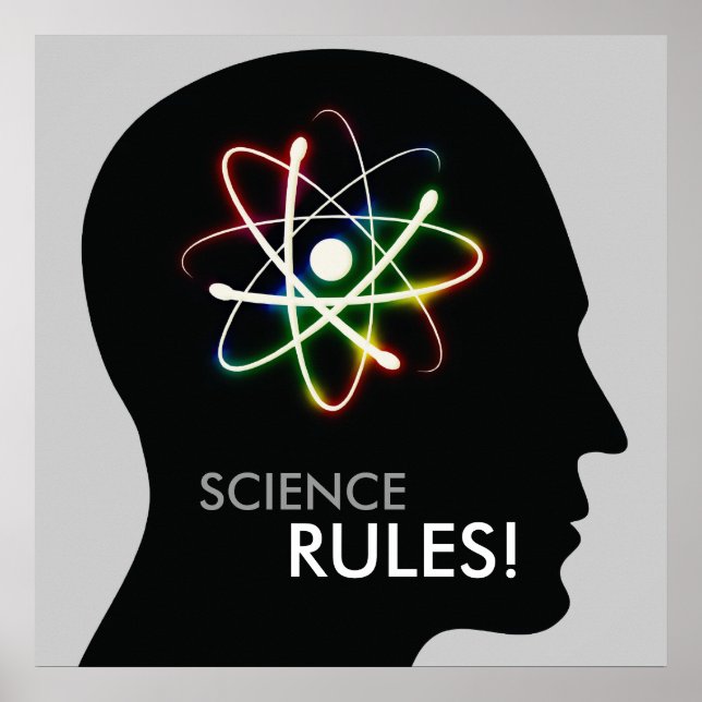 Affiche SCIENCE RULES! | Geek Gifts (Devant)