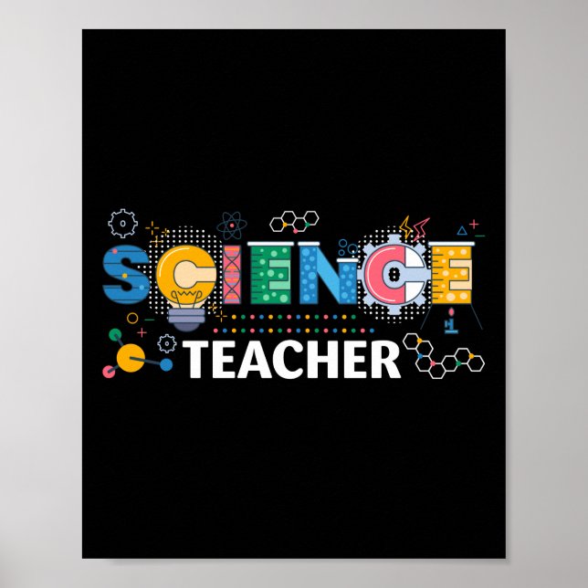 Affiche Science Teacher Chemist Physicist (Devant)