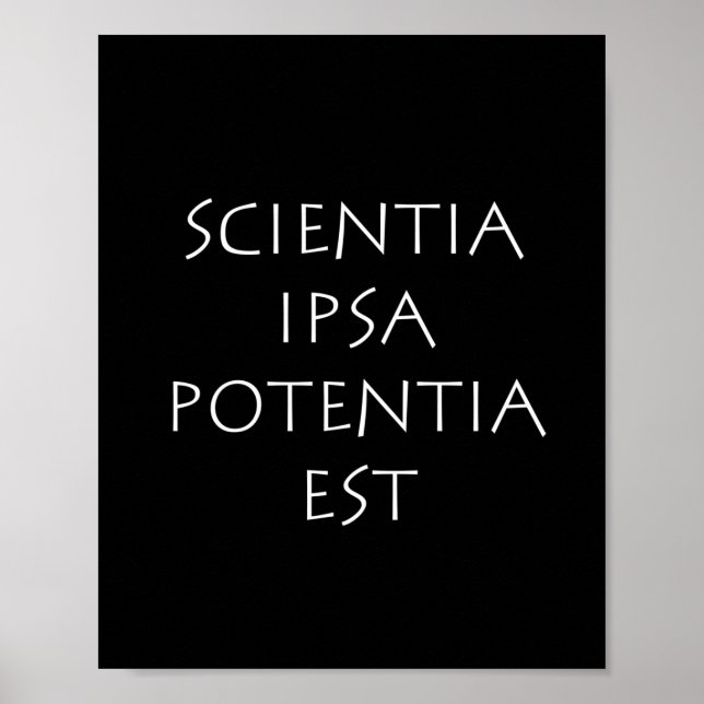 Affiche Scientia ipsa potentia est (Devant)