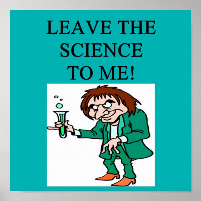 Affiche scientifique fou (Devant)