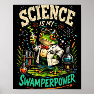Affiche Scientifique Grenouille La Science Est Mon Superpo