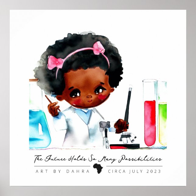 Affiche Scientifique noir (Devant)