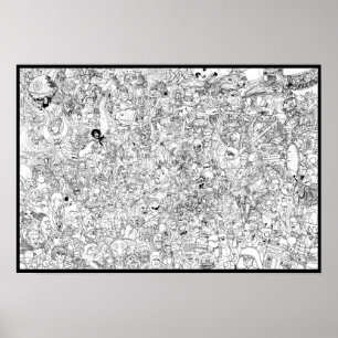 Affiche SciFi vs Fantasy coloring