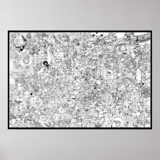 Affiche SciFi vs Fantasy coloring