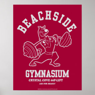 Affiche Scooby-Doo "Beachside Gymnasium" Weightlifting