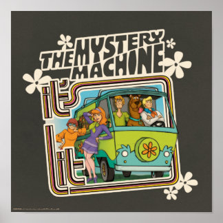 Affiche Scooby-Doo | "C'est Lit" Mystery Machine Graphic