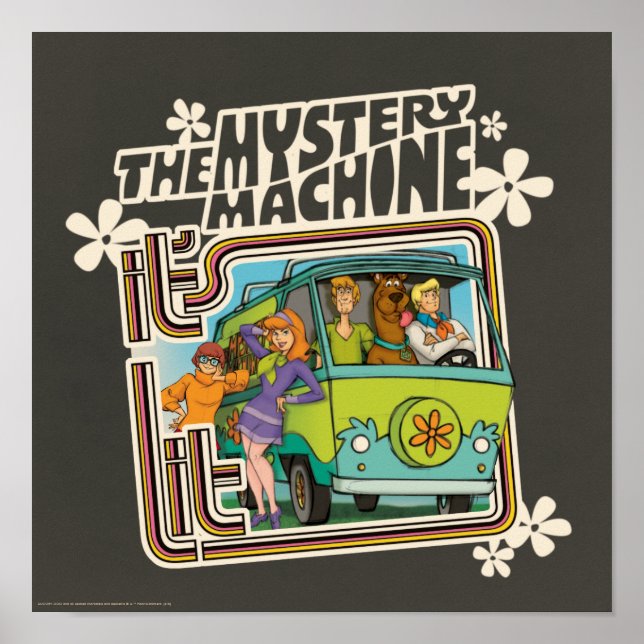 Affiche Scooby-Doo | "C'est Lit" Mystery Machine Graphic (Devant)