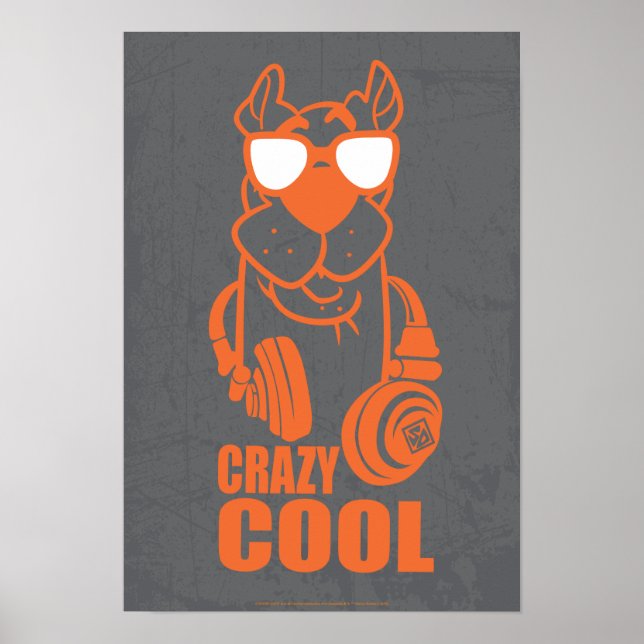 Affiche Scooby-Doo "Cool fou" casque graphique (Devant)