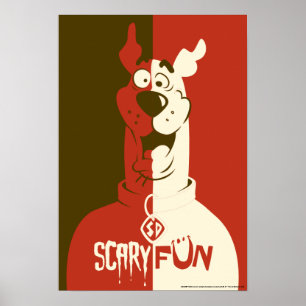 Affiche Scooby-Doo "Effrayant"
