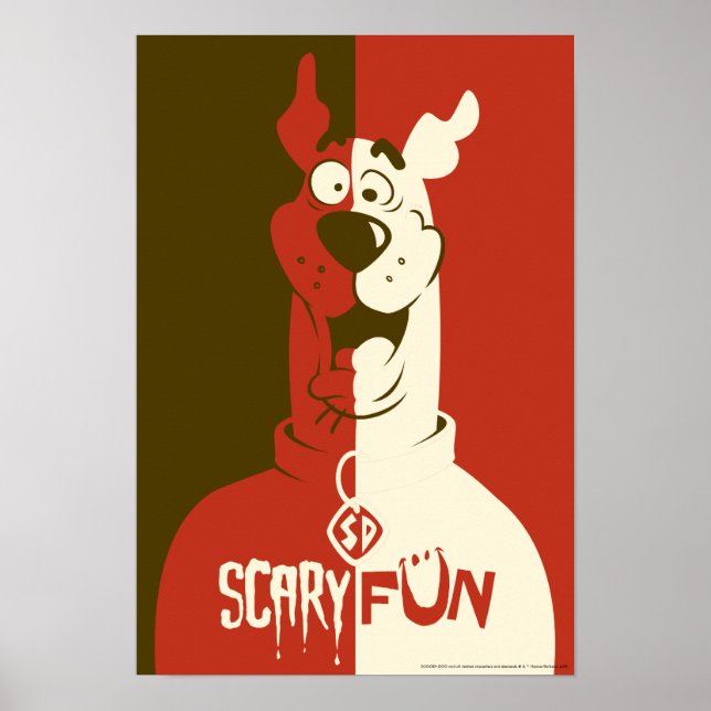 Affiche Scooby-Doo "Effrayant" (Devant)