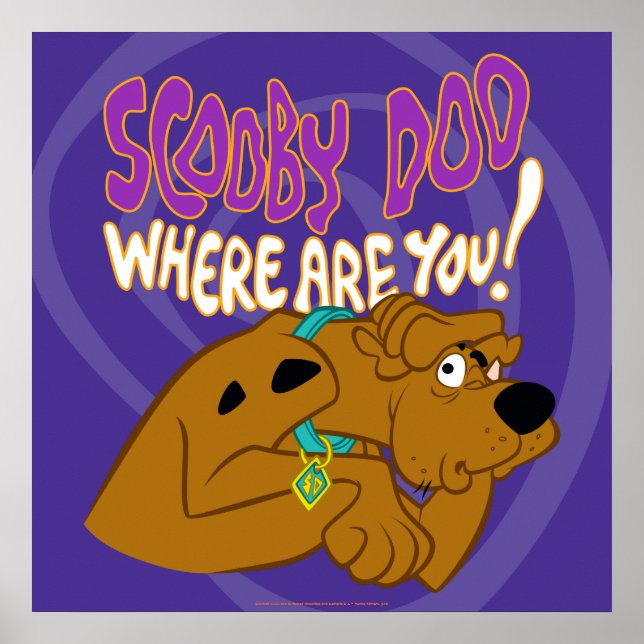 Affiche Scooby-Doo effrayé (Devant)