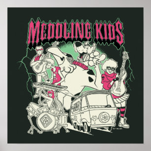 Affiche Scooby-Doo et le groupe Gang Meddling Kids Punk