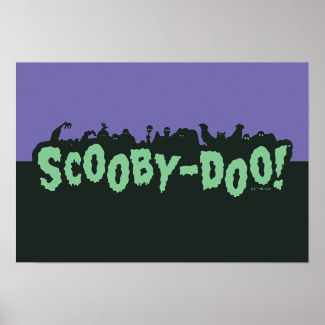 Affiche Scooby-Doo ! Logo Monster Silhouette (Devant)