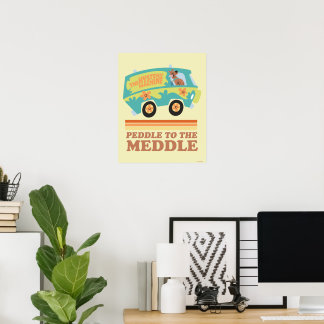 Affiche Scooby-Doo Mystery Machine "Peddle to the Meddle"