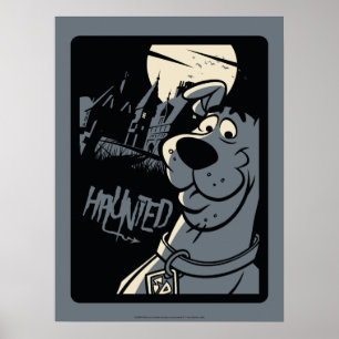Affiche Scooby-Doo Noir Haunted Mansion Graphisme