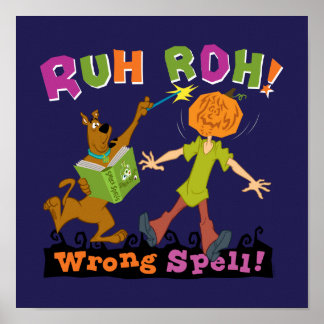 Affiche Scooby-Doo | Ruh Roh ! Mauvais sort !