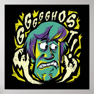 Affiche Scooby-Doo | Shaggy effrayée