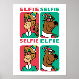 Affiche Scooby-Doo & Shaggy "Elfie Selfie"