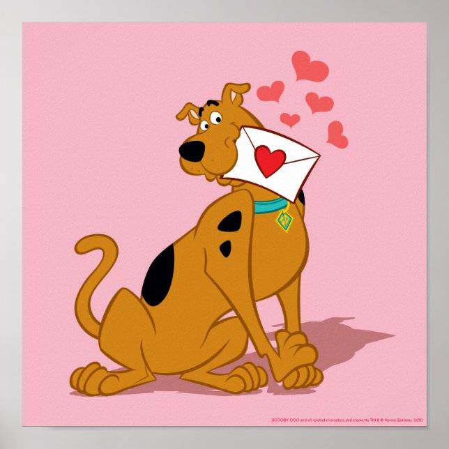 Affiche Scooby-Doo - Tenue de l'enveloppe Valentine (Devant)