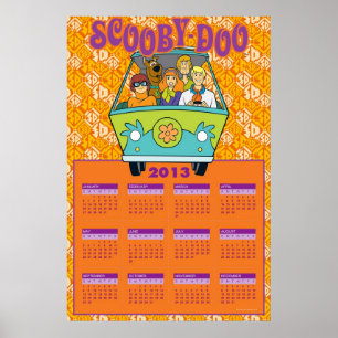 Affiche Scooby-Doo The Mystery Machine 2013 Calendar