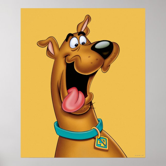 Affiche Scooby Doo Visage Excité (Devant)