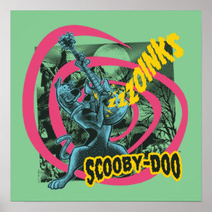 Affiche Scooby-Doo Zoinks Punk Guitare Graphisme
