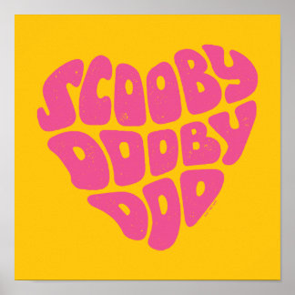 Affiche Scooby Dooby Doo Heart