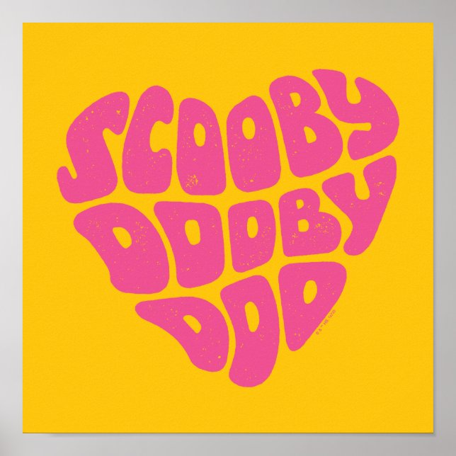 Affiche Scooby Dooby Doo Heart (Devant)