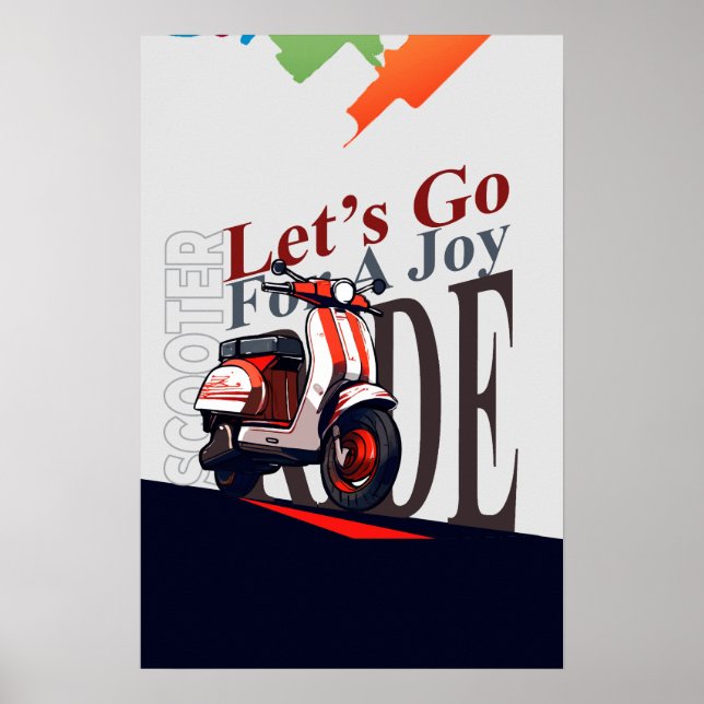 Affiche Scooter Allons-y (Devant)