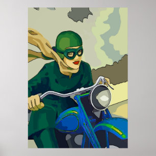 Affiche Scooter Girl, add text